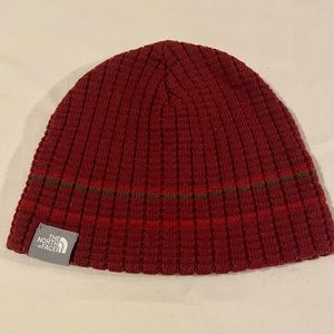 THE NORTH FACE Red/Burgundy Beanie